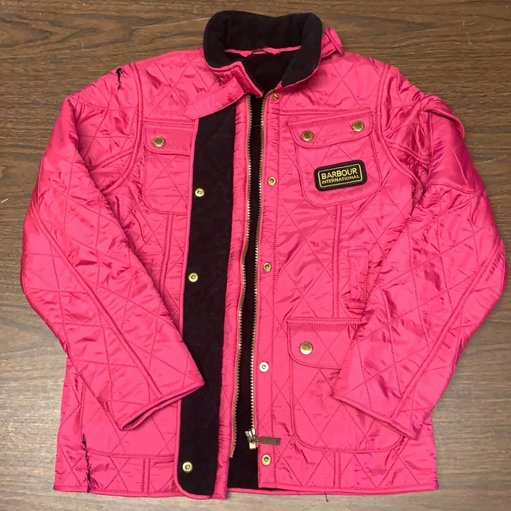 Barbour girls medium 7/8 coat
